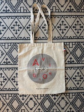 Avignon Pont Saint-Bénezet Cotton Tote Bag - Natural